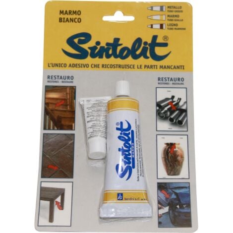 Tube Sintolit 60 ml de remplissage pour marbre cA ramique porcelaine blanche