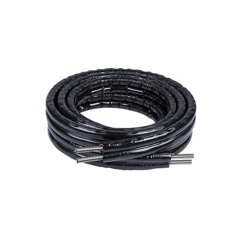 Tube spiralé inox préisolé dans tuyau isolé ht - inox DN15 - couronne 5 m