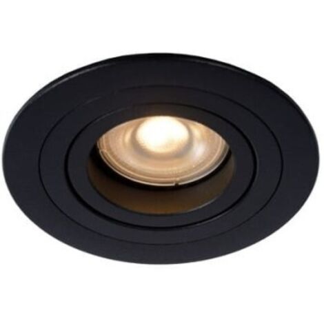 TUBE Spot encastr.-Noir-Ø9,2