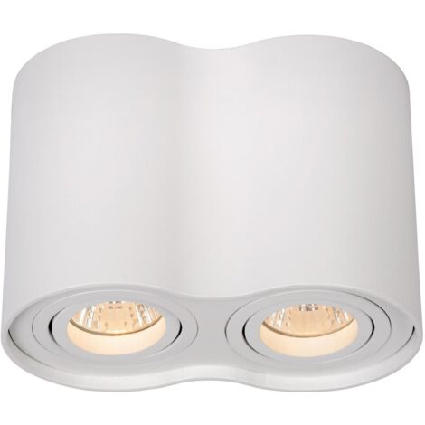 TUBE Spot plafond-Blanc-2xGU10