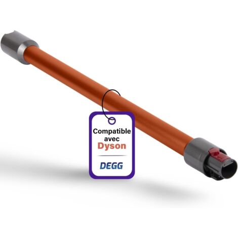 Tube télescopique - 1 Pièce - Aluminium - Extension 32mm - Compatible Dyson V7 V8 V10 V11 V15 - Orange