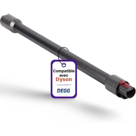 Tube télescopique - 1 Pièce - Plastique Renforcé - Extension 32mm - Pour Dyson V7 V8 V10 V11 V15 - Gris Foncé
