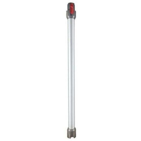 Tube Télescopique pour Dyson, Tube d'extension Rigide Compatible avec Dyson V7 V8 V10 V11 V15, Tube d'aspiration à Connexion Rapide pour Aspirateur Dyson avec Deux 2 en 1 Brosses, Argent