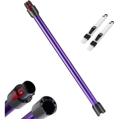 Tube Télescopique Pour Dyson V7 V8 V10 V11 V15 - Extension Métal Et Plastique - Connexion Rapide Avec Brosses 2 En 1 - Violet