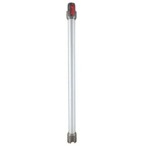 Tube Télescopique pour Dyson, XU, Tube d'extension Rigide Compatible avec Dyson V7 V8 V10 V11 V15, Tube d'aspiration à Connexion Rapide pour Aspirateur Dyson avec Deux 2 en 1 Brosses, Argent -