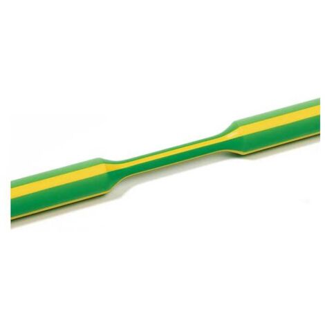 Tube Thermorétractable sans Colle diamèter 38,1mm 2:1 Jaune/Vert Bobine de 50m