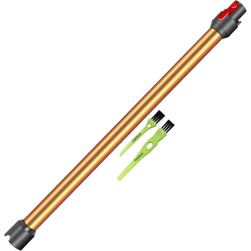 Tube Télescopique Tige Rigide Rallonge compatible pour Dyson V11 V10 V15 V8 V7 Longueur 73 CM Tube À Dégagement Rapide Orange
