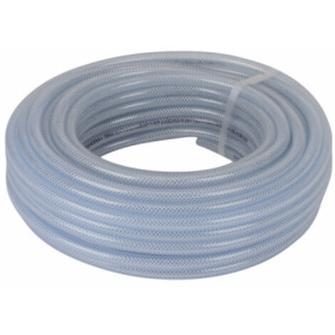 Tube transparent armé Ø intérieur 10mm (rouleau 25m) - DIFF