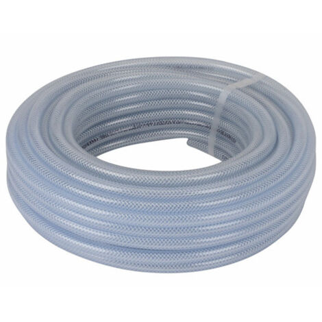 Tube transparent armé Ø intérieur 6mm (rouleau 25m) - DIFF