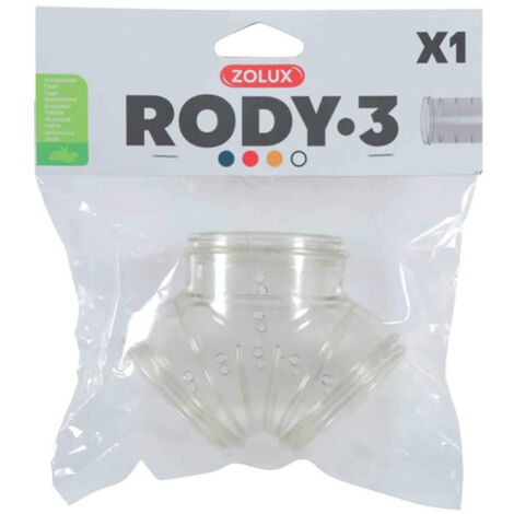 Tube Y Rody gris transparent taille ø 5 cm pour rongeur - zolux