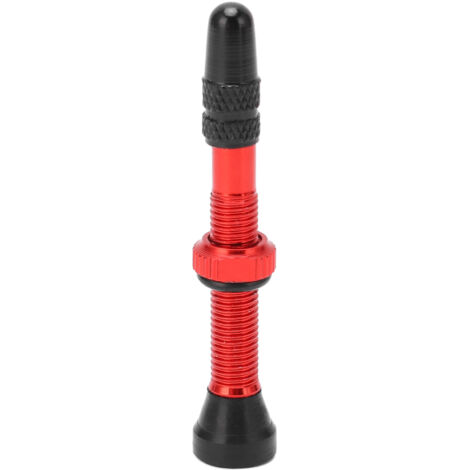 Tubeless-Presta-Ventile, eloxierte Aluminiumlegierung, 40 mm Verlängerung für Rennräder und Mountainbikes, rot