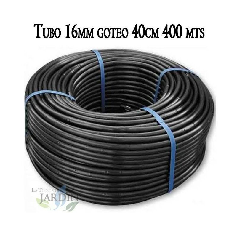 

Tuberia 16mm riego por goteo a 40cm negra, 400 metros