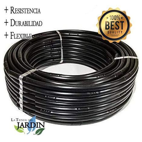 Tuberia riego por goteo 16mm  Tubo con Goteros cada 33 cm  Tuberia goteo 16 mm 100 metros negro