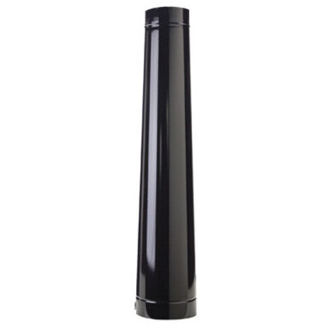 Tuberías esmaltadas reducidas negras mate Ø 20/15 cm para estufa - Franklin
