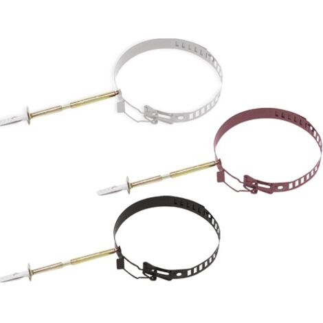 Tubes de glissières FLOP en acier à ailes 100mm Maroon