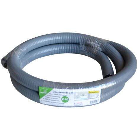 Tubes Flexibles PVC couronne Jardibric de 3m Ø 40