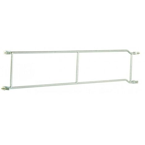 Tubesca Comabi – Garde-corps monobloc 0,50 m x 3 m – Acier galvanisé – Sans plinthe pour échafaudage de maçon M49 – Protection chantier