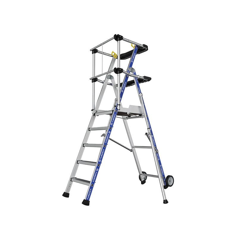 Escabeau PIRL 5 marches - Hauteur max. de travail 3.18m - 2272905