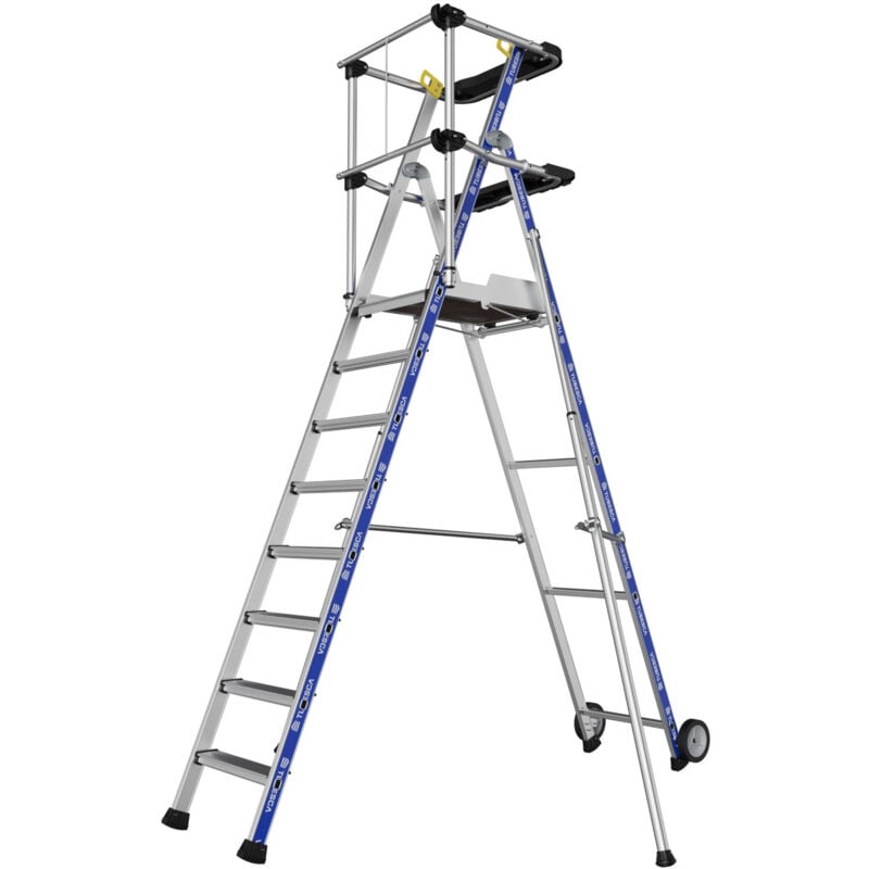 Plateforme SHERPAMATIC 4 marches garde corps lisses - 02272904 - Tubesca