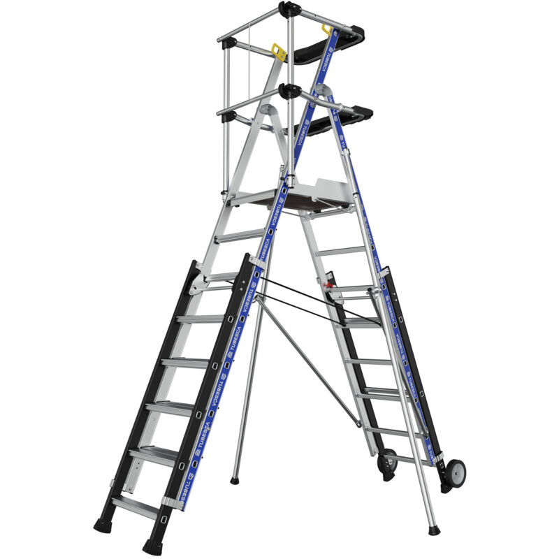 Plateforme sherpascopic 8 à 11 marches - garde-corps lisses Tubesca Comabi 02272953