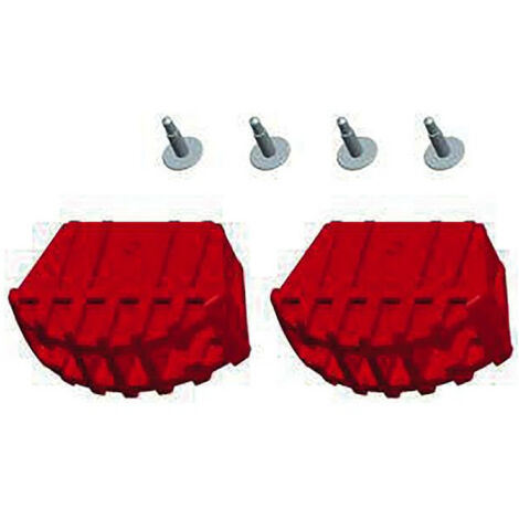Tubesca Comabi – Sabots patins pour marchepied – Dimensions 55 x 22 mm – Lot de 2 – Matériau résistant pour surfaces variées – Sécurise l'utilisation