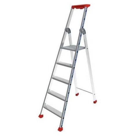 TUBESCA Marchepied escabeau alu laqué 5 marches - 02375705