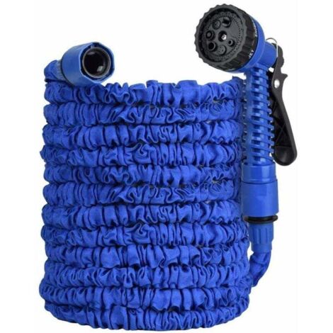 Tubi da giardino, Tubo da giardino, Tubo da giardino estensibile da 30 m con 7 testine di spruzzo multifunzione per l'irrigazione dell'autolavaggio da giardinaggio,