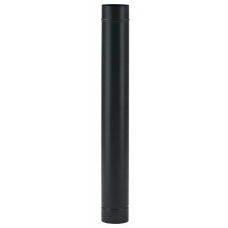 Tubi smaltati per stufe canna fumaria in acciaio porcellanato - 100cm black