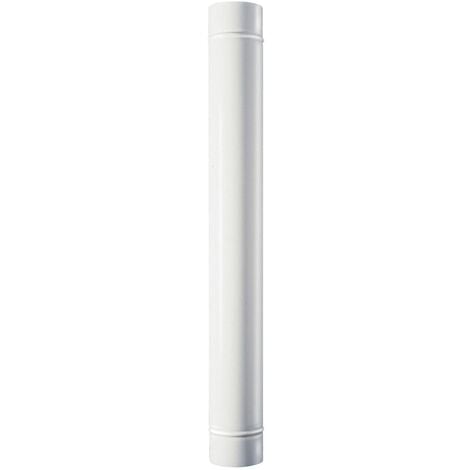 Tubi smaltati per stufe canna fumaria in acciaio porcellanato - 100cm white