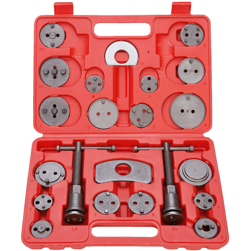 Tubiaz - 23PC Réinitialisateur de piston de frein Réinitialisateur de frein Piston Broches tournantes