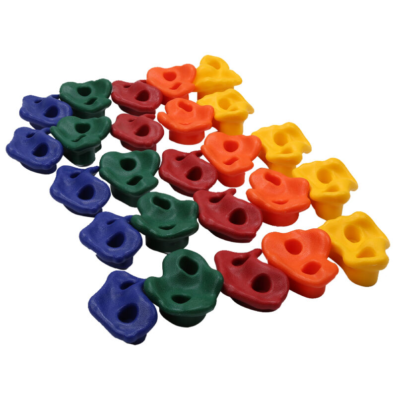 Tubiaz - 25 pièces Prises d'escalade Multicolore pe d'escalade tient grande escalade tient extérieur pour tour de jeux