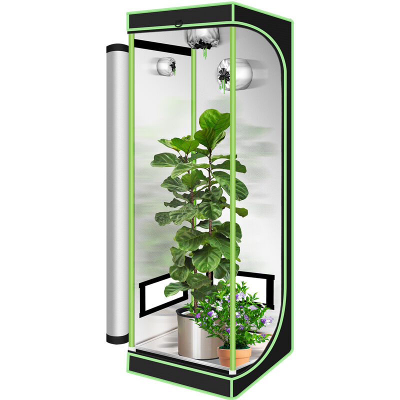 Tubiaz - 40x40x120cm Tente de culture pour plantes Tente de culture Serre Boîte Jardin Culture Légumes Herbes Armoire de culture