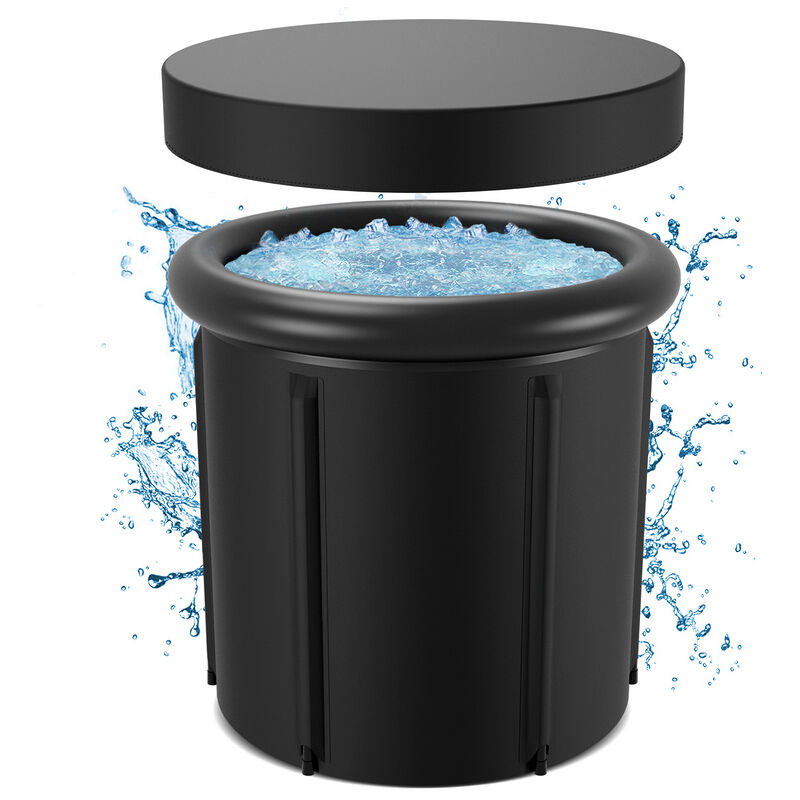 Tubiaz - Bain glacé Ice bath 390 Litres Récupération Musculaire Sportif Boost le système immunitaire ø 85 x H78 cm Spa gonflable