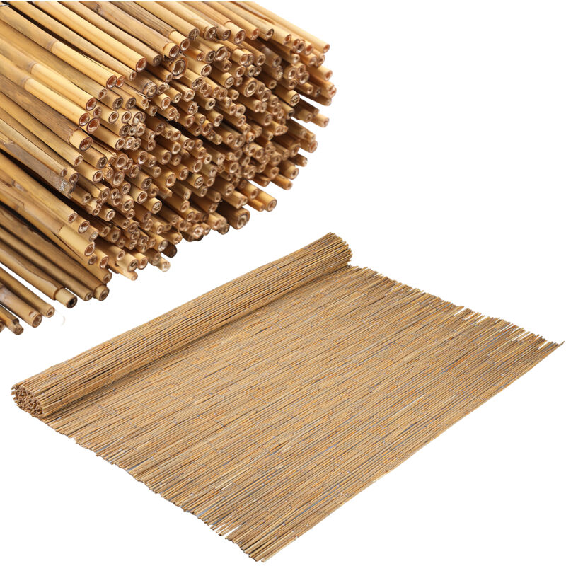 Canisse en roseau 6 m 0,9 x 6 m brise-vue Protection contre le vent Écran d'intimité - Tubiaz