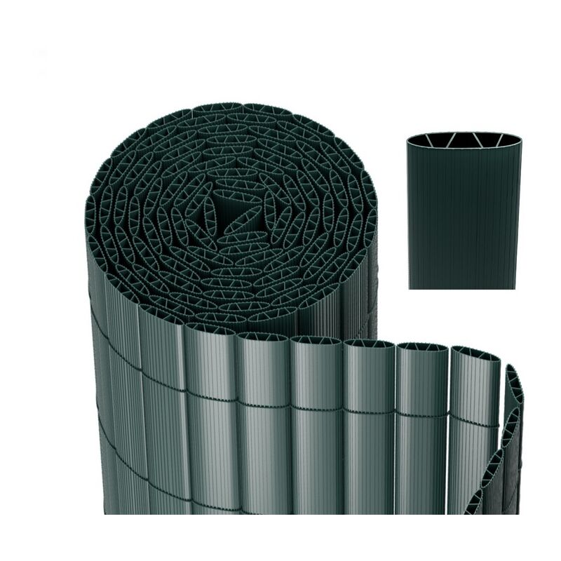 Tubiaz Canisse PVC pour jardin balcon terrasse Balcon clôture brise-vent Stores Balcon Vert 160 x 400cm