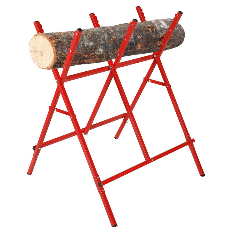 Chevalet de sciage Chevalet à bûches en acier Haute qualité Chevalet de tronçonnage Pliable couper le bois - Tubiaz
