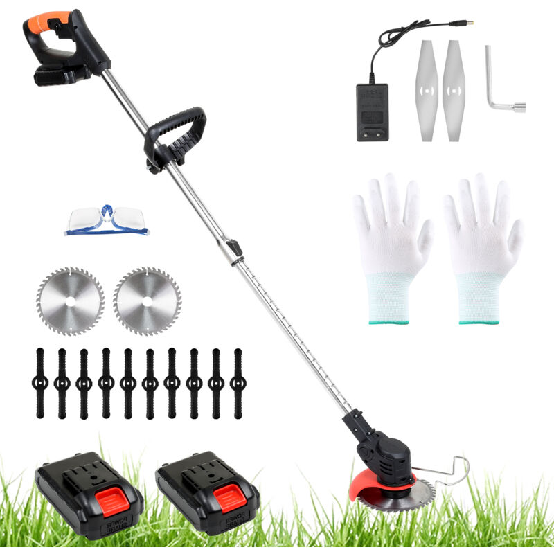 Coupe-bordures électrique avec 2x batterie chargeur 21V 1500ma 18 krpm - Tubiaz