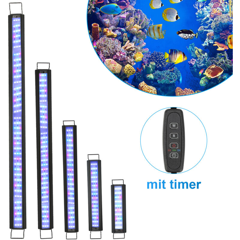 Clairage Aquarium led 30-45cm - 10W - Pour Poisson Plantes Aquatiques - Étanche IP67 - Tubiaz
