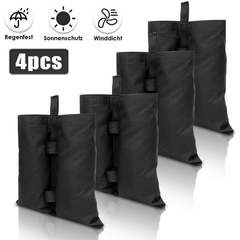 Lot de 4 sacs de lestage pour pavillon à remplir avec du sable camping et tente de plage - Tubiaz