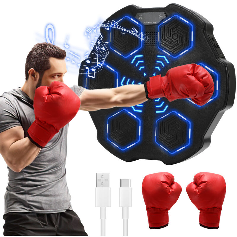 Tubiaz - Machine de boxe Musique Boxing Bluetooth Montage mural Plusieurs rythmes musicaux intégrés Il existe deux possibilités de montage