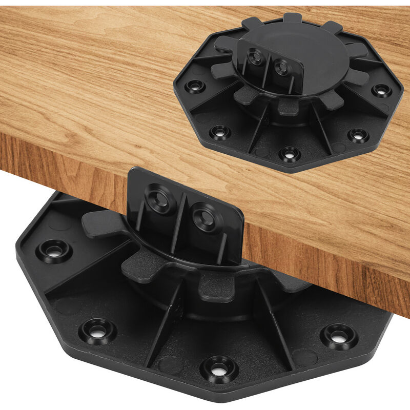 Tubiaz - Plot réglable pour Dalles de 18 à 30 mm plots pour lambourde - Noir 10 pieces