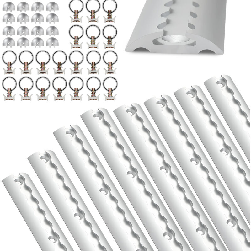 Rail d'arrimage en Alu aéronautique pion d'ancrage anneau Kit de Rails darrimage accessoires fixation pour motos, cargo, velos (8 pcs ) - Tubiaz
