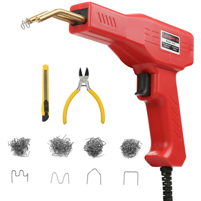 Tubiaz - Soudage plastique Machine avec 200 Agrafes kit de réparation de pare-chocs de voiture, Pistolet à Souder Soudage Plastique