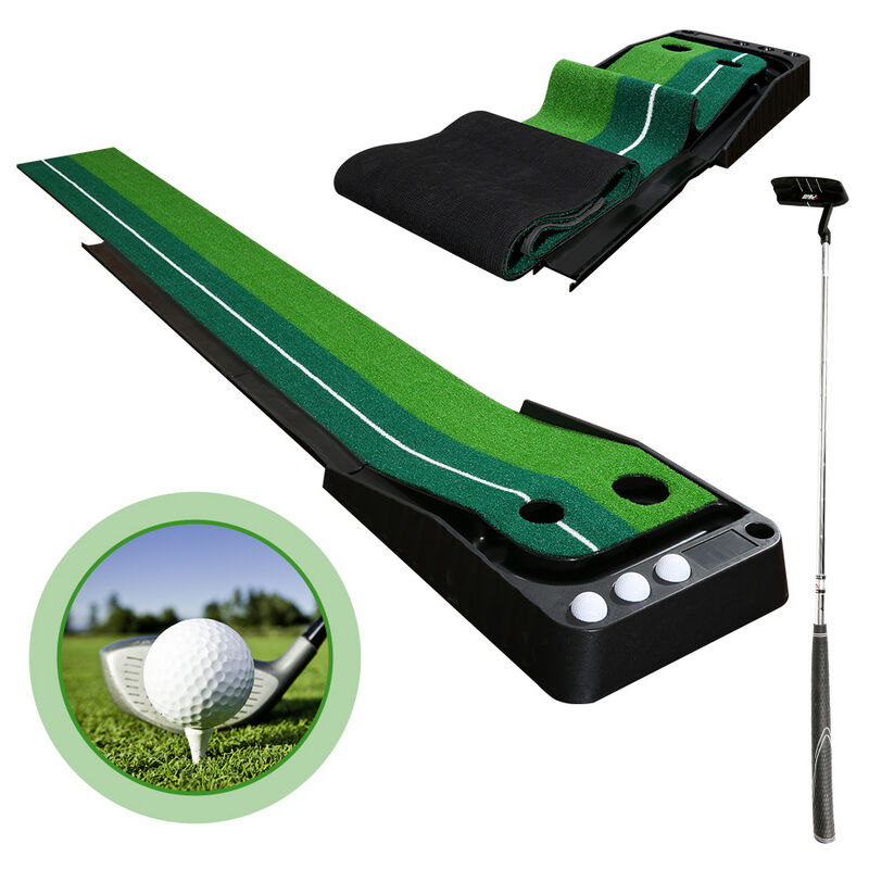 Tubiaz - Tapis de golf putting pour les débutants tapis d'entraînement de golf en gazon artificiel durable