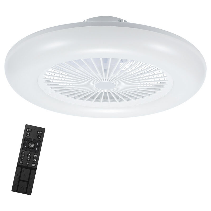 Tubiaz - Ventilateur de plafond led avec éclairage et télécommande - ventilateur dimmable 80W