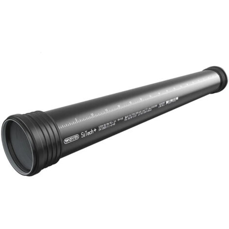 TUBO 2 BICCHIERI AD INNESTO IN PP CON GUARNIZIONE SERIE SITECH+ INSONORIZZATA - ø40 MT 1 - WAV