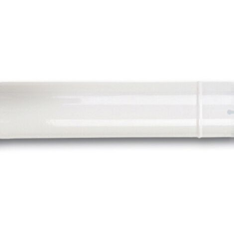 Tubo   9x50 cm acciaio porcellanato bianco tubo per stufa stufe a legna