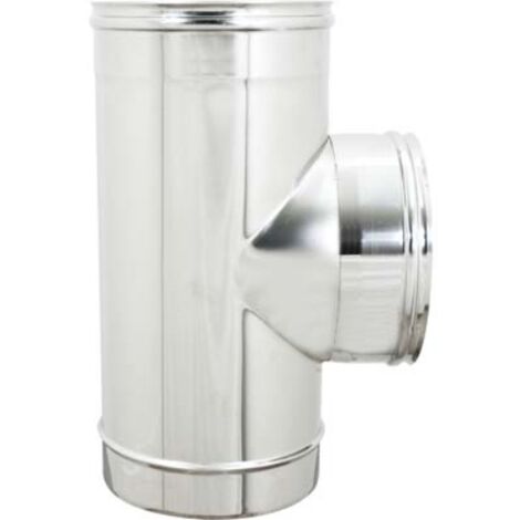 Tubo a tee 90° mff acciaio inox aisi 304 cm 8 Zincogroup