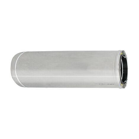Tubo acciaio inox 316L doppia parete - Lunghezza 1m - Diametro interno 250mm - Diametro esterno 300mm