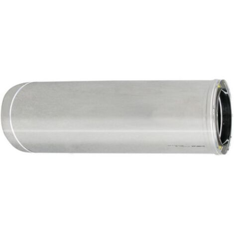 TUBO ACCIAIO INOX 316L DOPPIA PARETE MT 0.50 D. Int. 150 - D. Est. 200